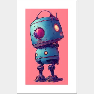 Cute robot Posters and Art